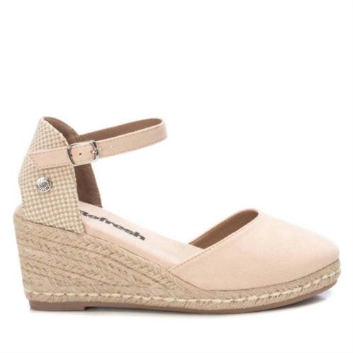 Xti womens wedge sandals in beige