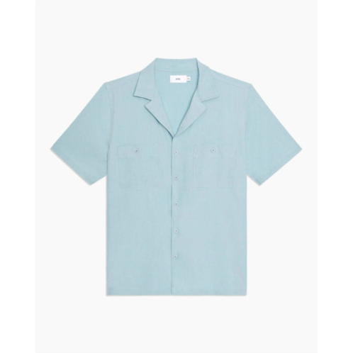 Onia men versatility camp shirt in hazy cloud