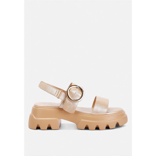 London Rag silas metallic chunky sandals