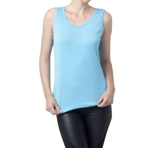 ANGEL bra-friendly tunic tank top in turquoise