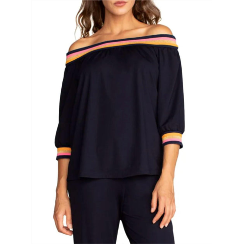 Trina Turk beach top in navy