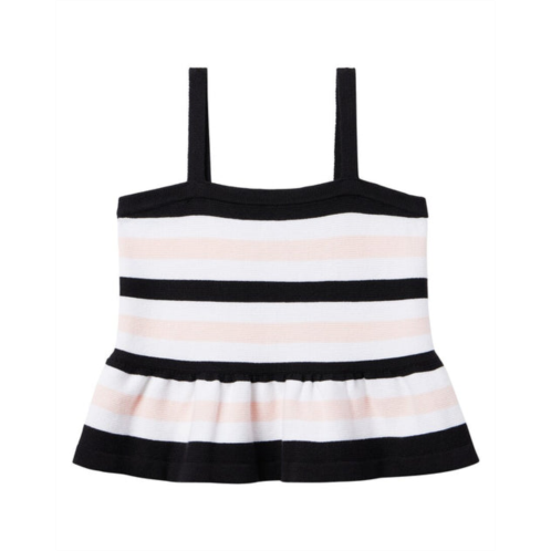 Janie and Jack striped peplum cropped top