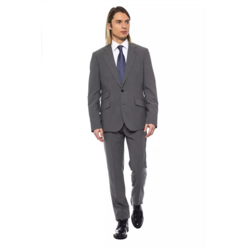 Billionaire Italian Couture elegant wool two-button designer mens suit