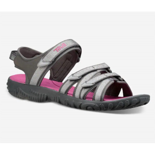 Teva kids tirra sandal in silver/magenta