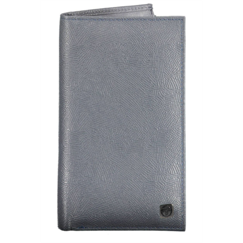 Sergio Tacchini sleek double compartment leather mens wallet