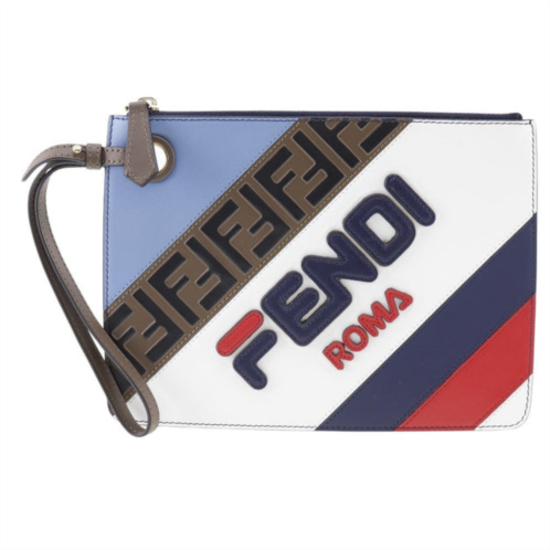 Fendi mania leather clutch bag (pre-owned)