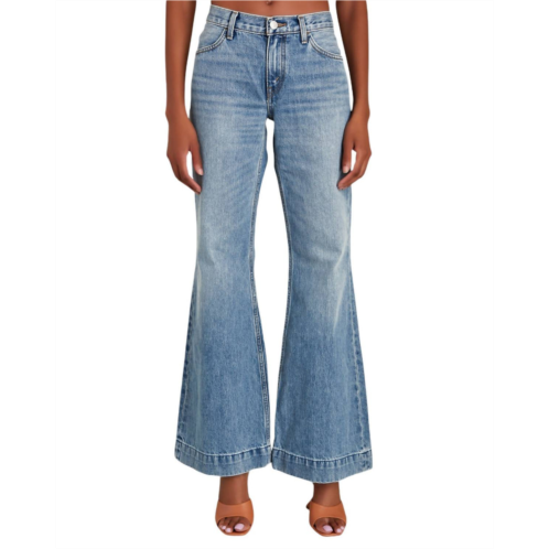 RE/DONE 70s low rise bell bottom jean in lake bell
