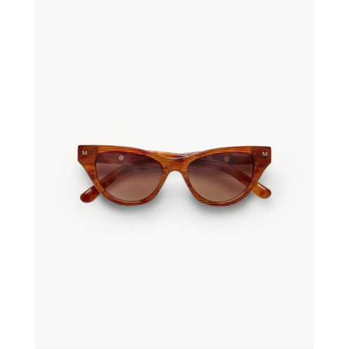 MACHETE suzy sunglasses in dark tortoise stripe