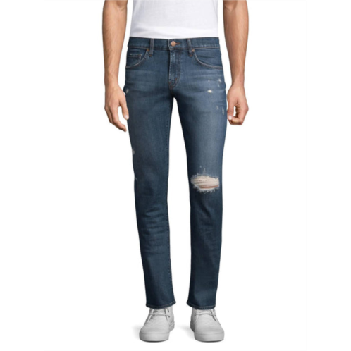 J BRAND men flintridge tyler slim fit ripped jeans in blue