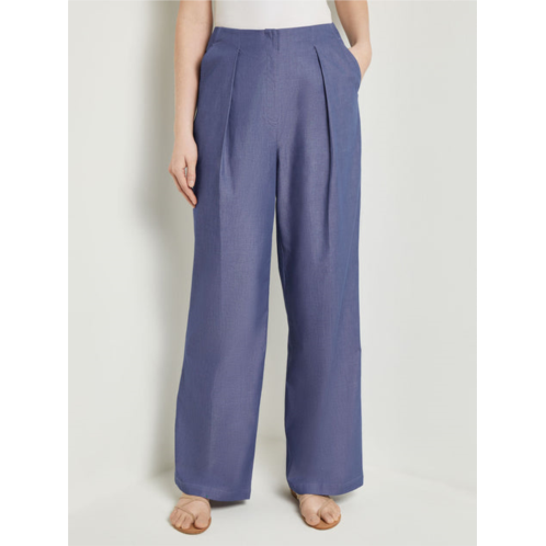 Misook zipper fly wide leg pants