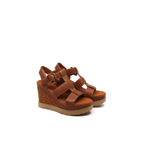 UGG womens abbot strap sandal in cognac