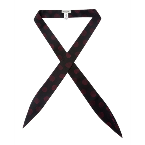 LANVIN twill silk scarf