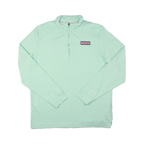 Vineyard mens long sleeve logo 3/4 zip pullover