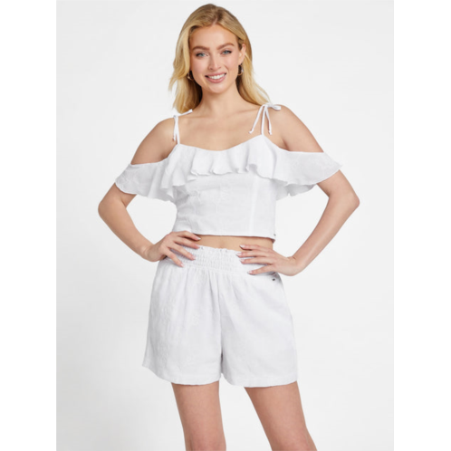 Guess Factory allegra embroidered top