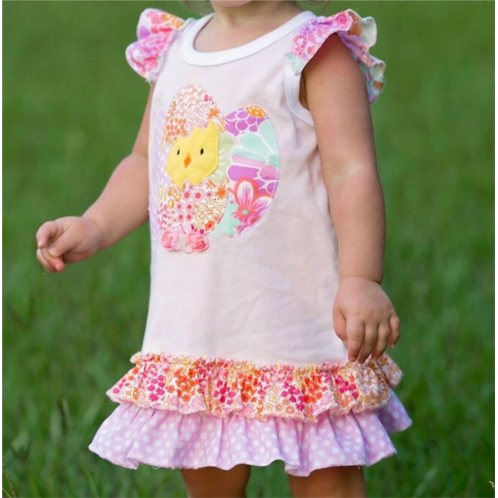 Haute Baby chickie baby dress in pink