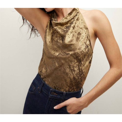 Veronica Beard devonne top in brass