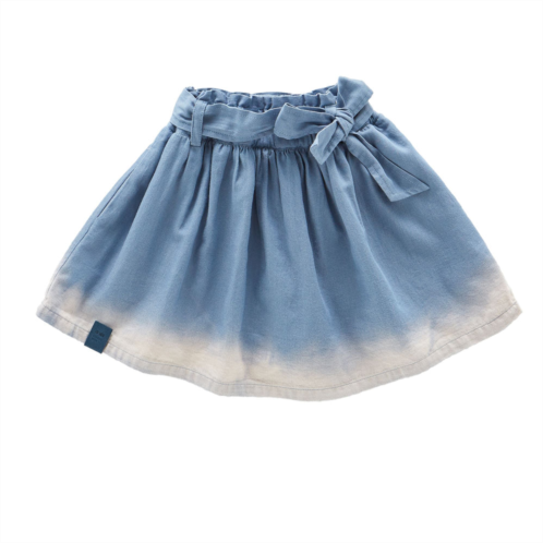 Omamimini denim skirt with belt