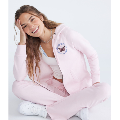 Aeropostale butterfly full-zip hoodie