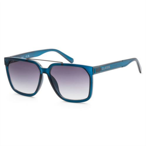 Guess mens 60mm blue sunglasses gf0253-90a