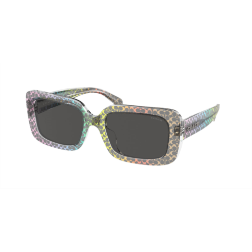 Coach womens 54mm rainbow signature c sunglasses