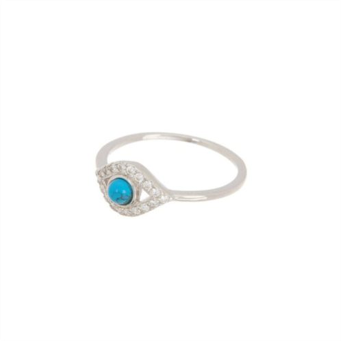 Adornia evil eye ring silver