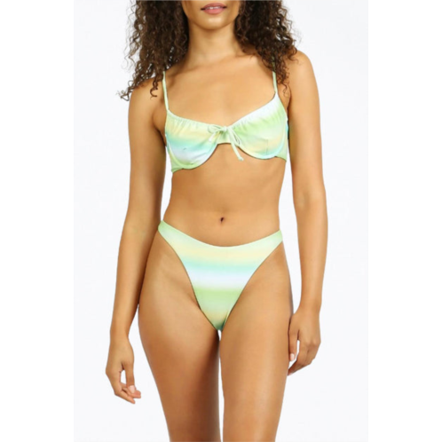 NIRVANIC paris underwire bikini top in eco sea