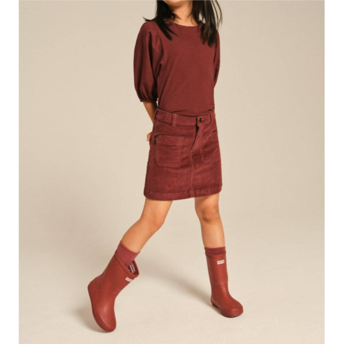 DL1961 - Kids corduroy skirt in paprika