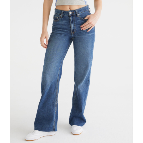 Aeropostale womens 90s super high-rise wide leg jean***