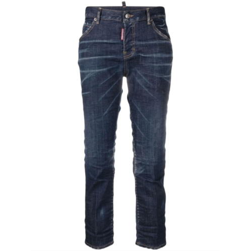 Dsquared2 faded blue skinny jeans with five-pocket design