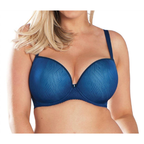 Curvy Kate smoothie soul plunge t-shirt bra in navy