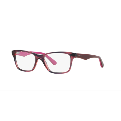 Vogue womens 53mm striped black cherry opticals