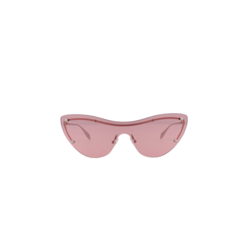 Alexander McQueen cat eye-frame metal sunglasses