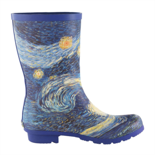 Galleria Enterprises womens midcalf rainboots in starry night