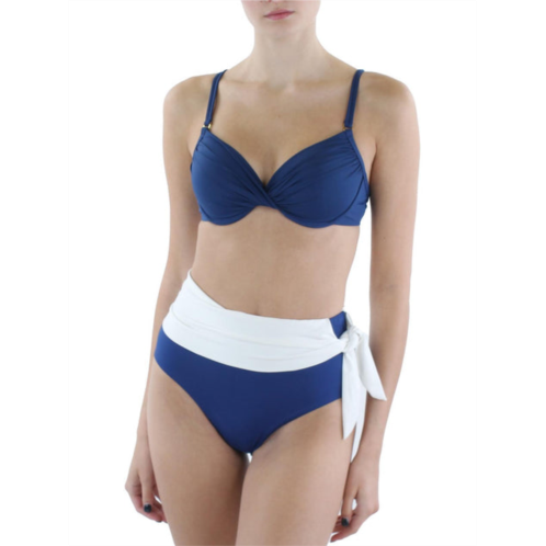 Bleu Rod Beattie womens twist front padded bikini swim top