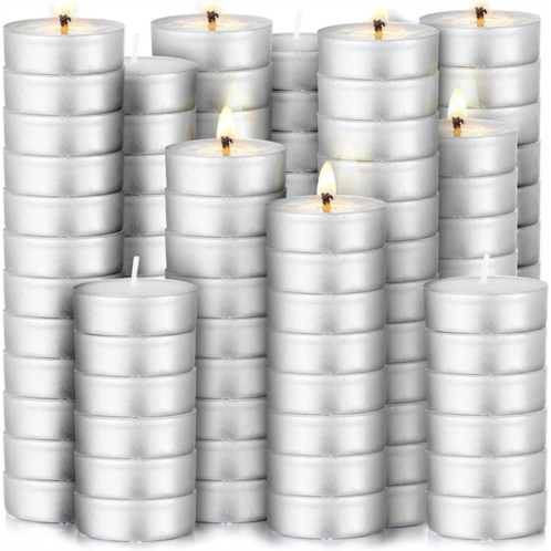 Zulay Kitchen 150 pack unscented tea light candles pack