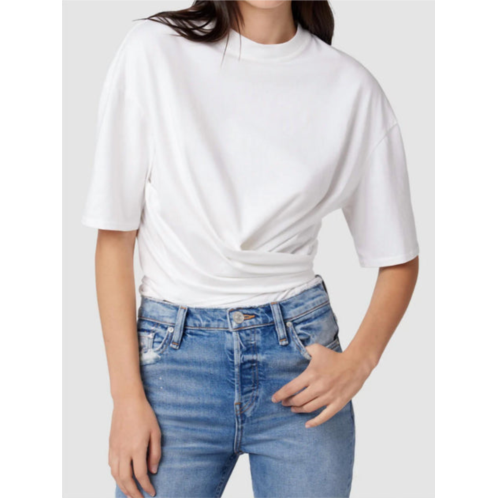 Hudson wrap around tee in white