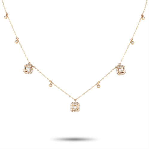 LB Exclusive 14k yellow gold 0.70ct diamond necklace nk01721-y