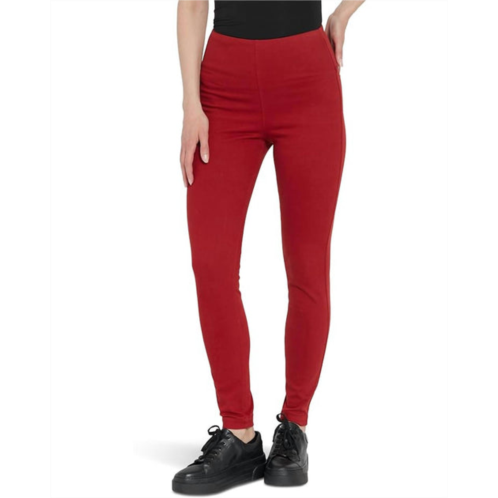 Lysse toothpick denim pant in matte red