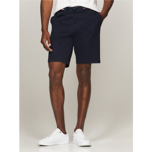 Tommy Hilfiger mens belted twill 9 club short