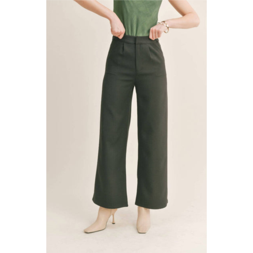 Sadie & Sage coffee date pants in black