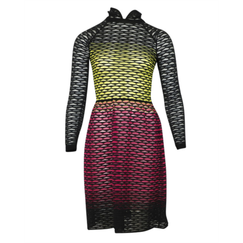 Missoni perforated knit dress in multicolor polyester