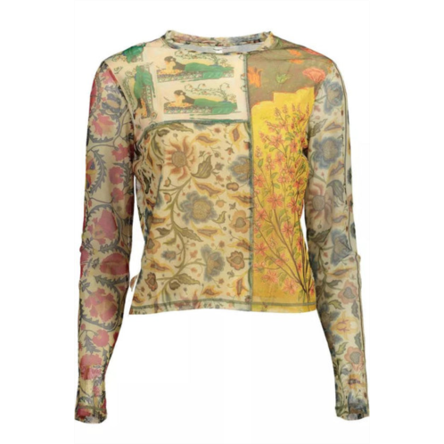 Desigual elegant long sleeve printed womens t-shirt