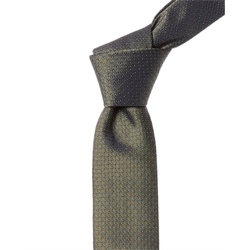 Hugo Boss medium yellow silk tie