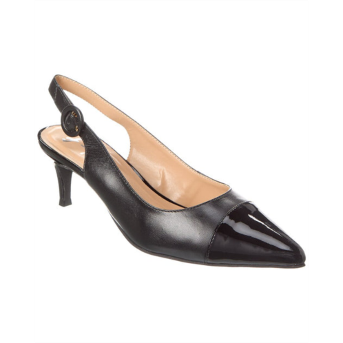 French Sole skylar leather slingback pump