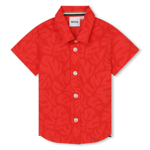 BOSS red short sleeve shirt