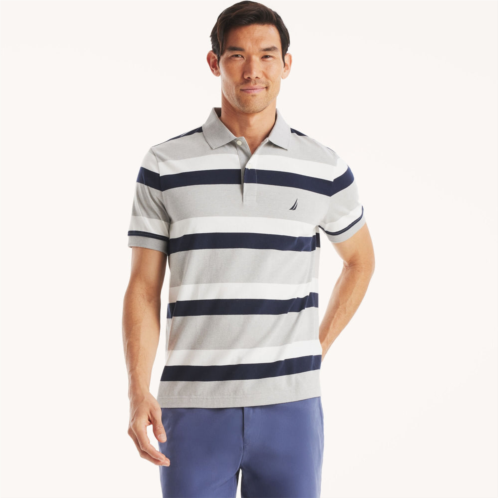 Nautica mens classic fit striped polo