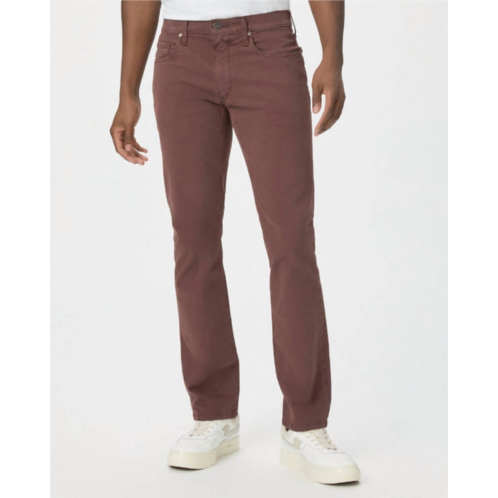 Paige federal slim straight pants in deep aubergine