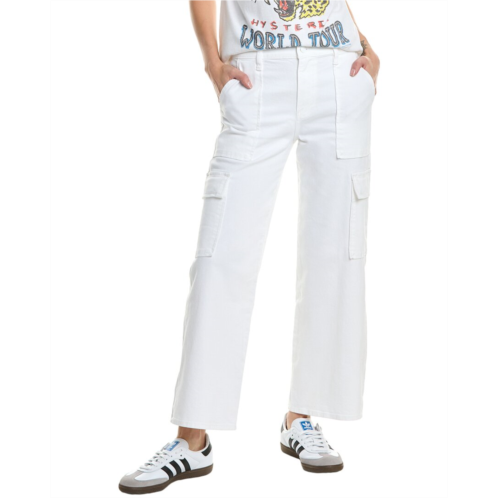HUDSON Jeans rosalie white high-rise wide leg cargo jean
