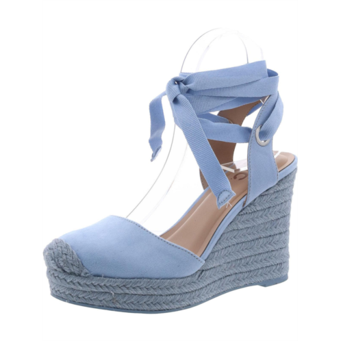 INC maisie womens faux suede closed toe wedge sandals