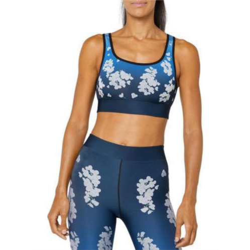 Cor womens floral stretch sports bra